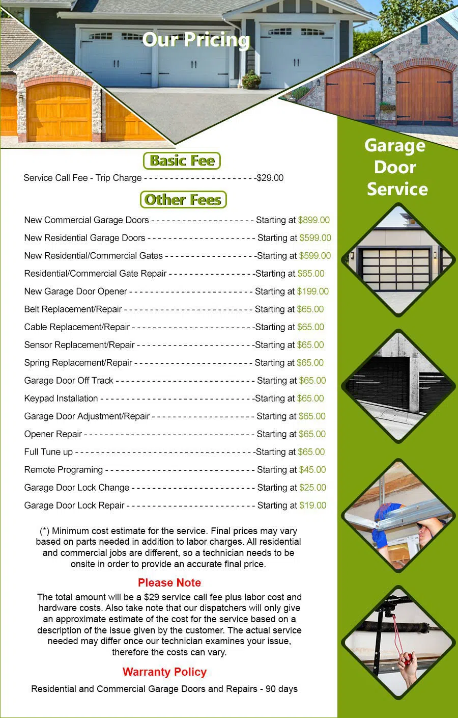 Galaxy Garage Door Service Orange, CA 714-489-2824